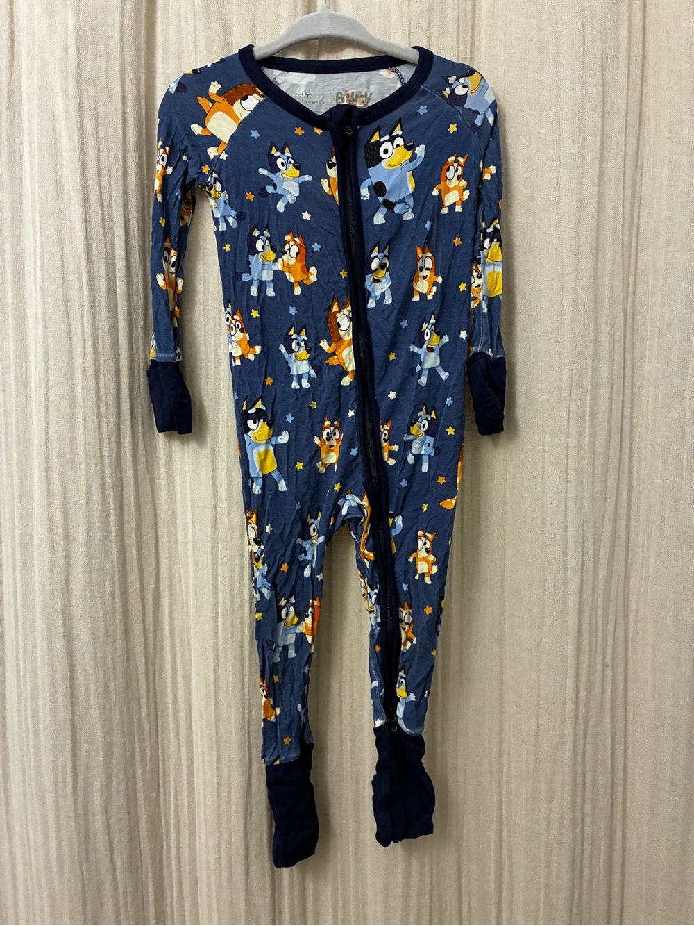 Little Sleepies Navy Blue Character Footed One-Piece